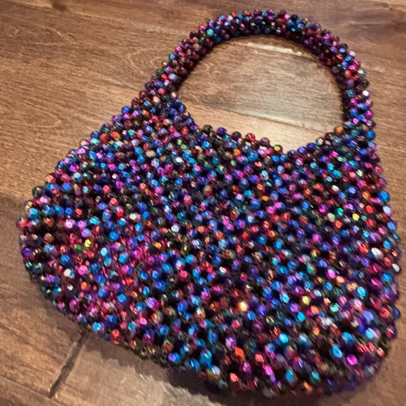 Multicolor Beaded Women's Bag - Picture 2 of 7